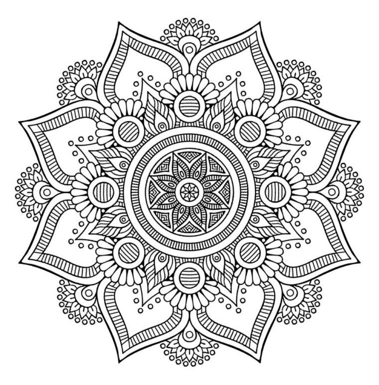 Dessin Et Coloriage Mandala À Imprimer Gratuitement Pour Adulte encequiconcerne Mandalas A Colorier