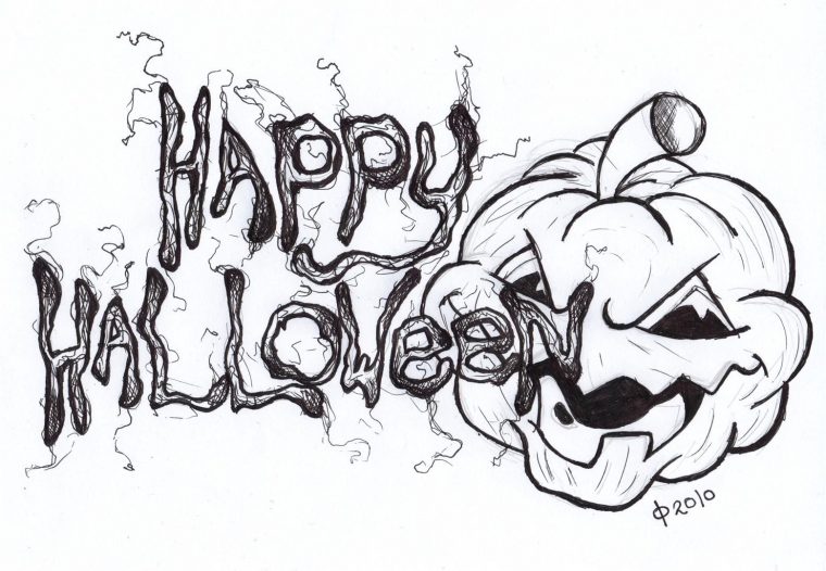 Dessin Happy Halloween – Greeting Halloween Card Cute Cartoon Bat With dedans Dessins Halloween