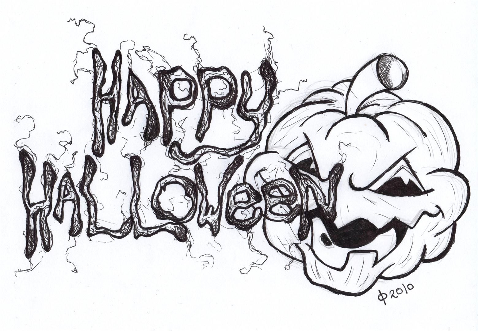Dessin Happy Halloween - Greeting Halloween Card Cute Cartoon Bat With dedans Dessins Halloween