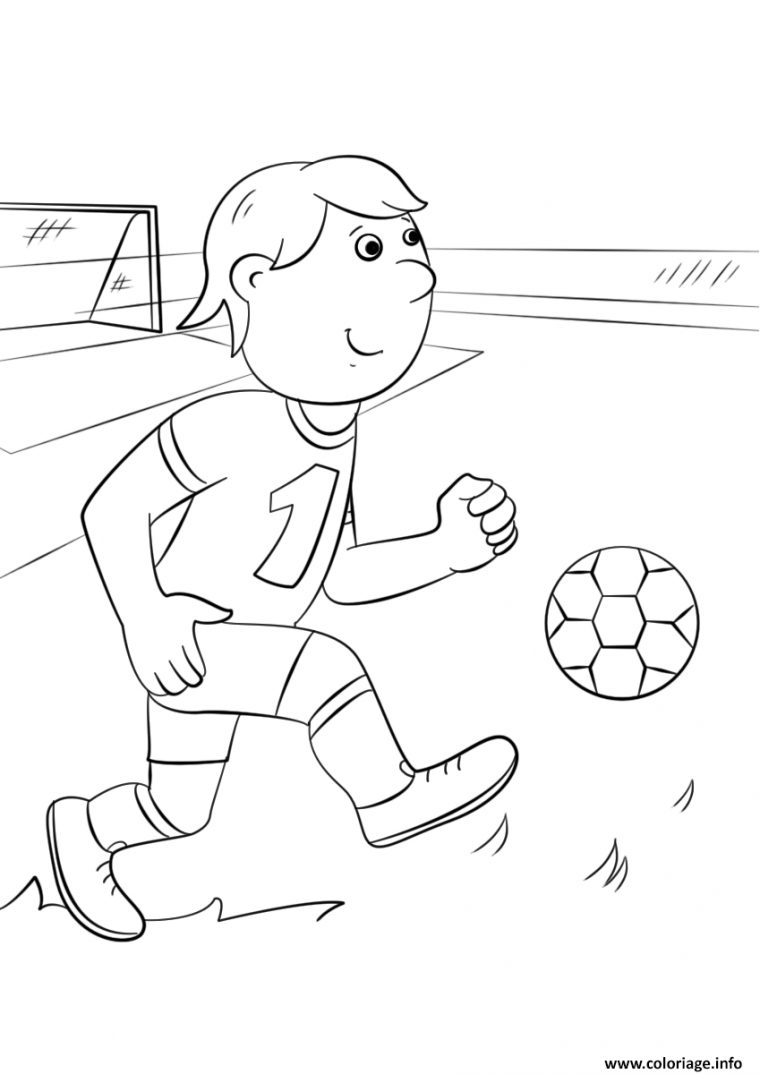 Dessin Joueur De Foot Facile – Dessin Facile destiné Image De Foot A Colorier