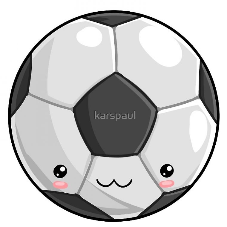 Dessin Kawaii Ballon De Foot  Sur Ce Site Et Sur Mon Instagram concernant Ballon De Foot A Dessiner