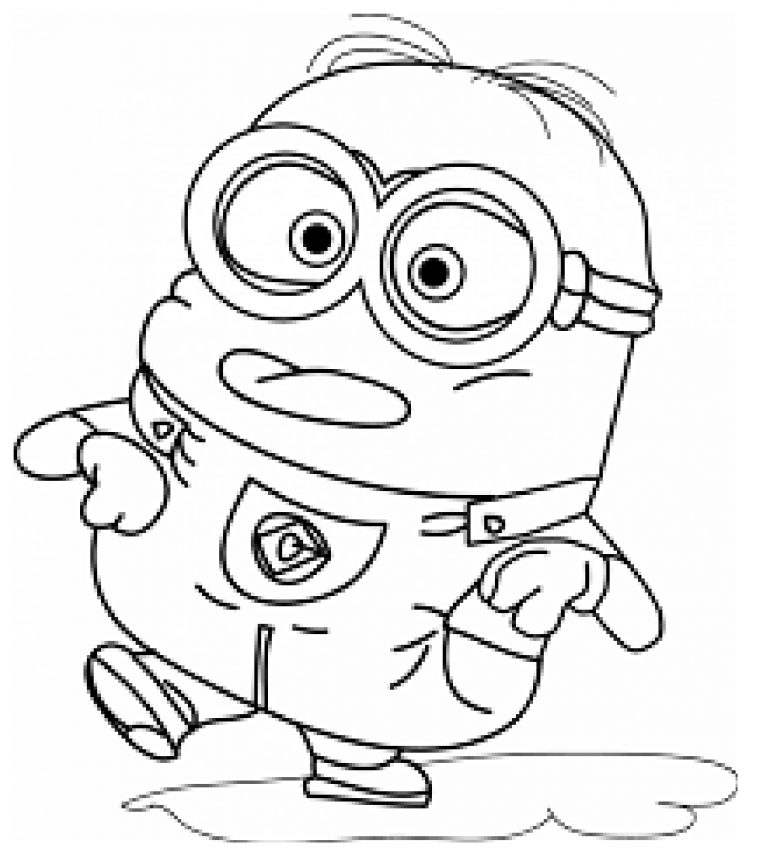 Dessin Minion Foufou – Coloriage Minions – Coloriages Pour Enfants serapportantà Modele Coloriage Enfant