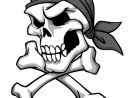 Dessin Tete De Mort Pirate - Coloriage Logo Pirate Tete De Mort Epees concernant Dessiner Une Tete De Mort