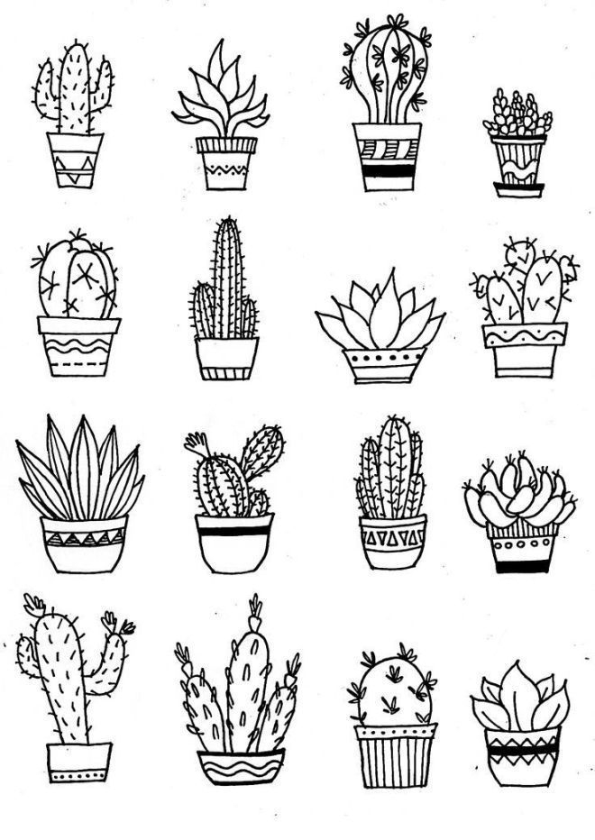 Dessiner Un Cactus - Coloriage Gratuit Imprimer destiné Coloriage Cactus 