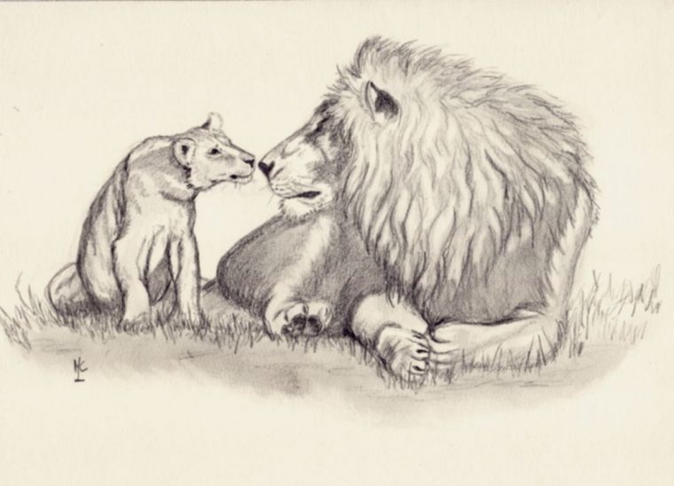 Dessiner Un Lionceau – Dessin Facile Pour Les Enfants serapportantà Dessiner Un Lion Facilement