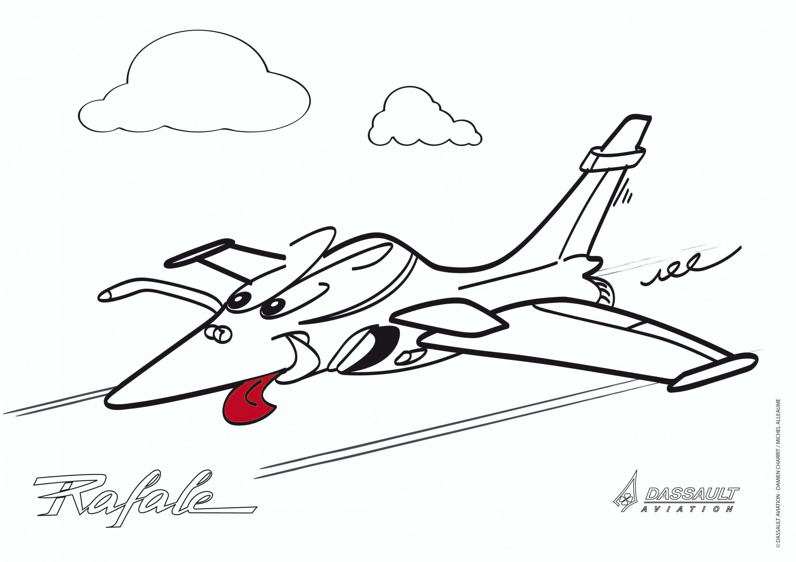 Dessins D&amp;#039;Avions À Colorier - Actus Passion intérieur Avion Dessin Enfant 