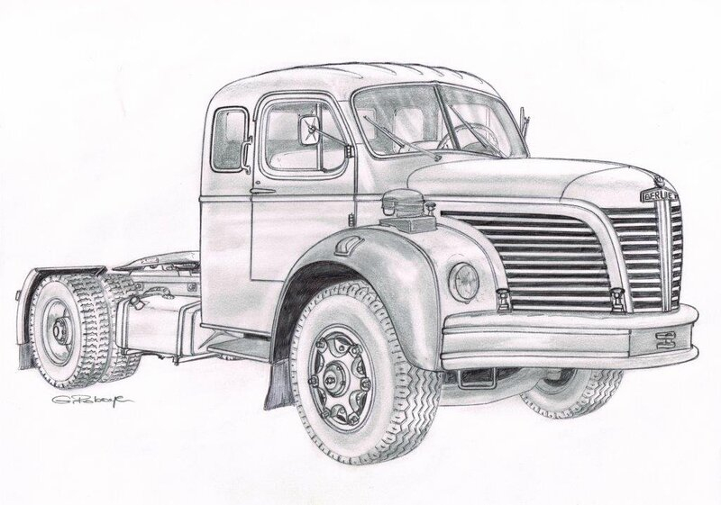 Dessins De Camions Anciens. - Le Blog Du Lignard pour Dessin Camion 