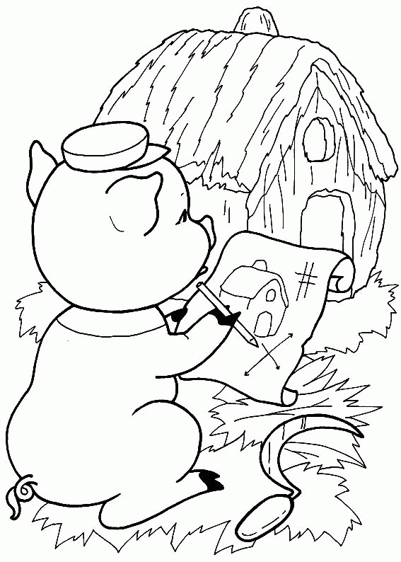 Dessins De Les 3 Petits Cochons À Colorier dedans Coloriage Les 3 Petit Cochons 