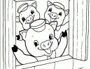 Dessins De Les 3 Petits Cochons À Colorier serapportantà Coloriage Petit Cochon