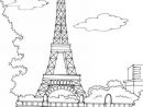 Dessins Et Coloriages: 5 Coloriages De La Tour Eiffel En Ligne À Imprimer destiné Dessin Tour Eiffel À Imprimer
