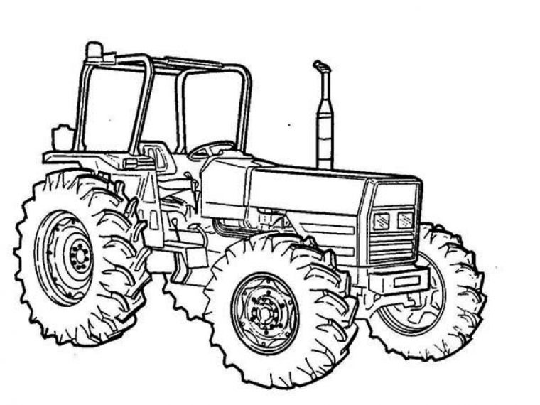 Dessins Et Coloriages: 5 Coloriages De Tracteurs En Ligne À Imprimer à Dessin D Un Tracteur