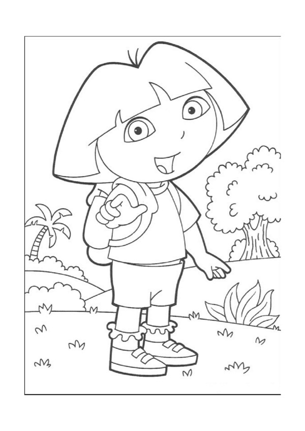 Dessins Pour Enfants Dora L&amp;#039;Exploratrice 15 à Jeux De Dora Coloriage Gratuit 