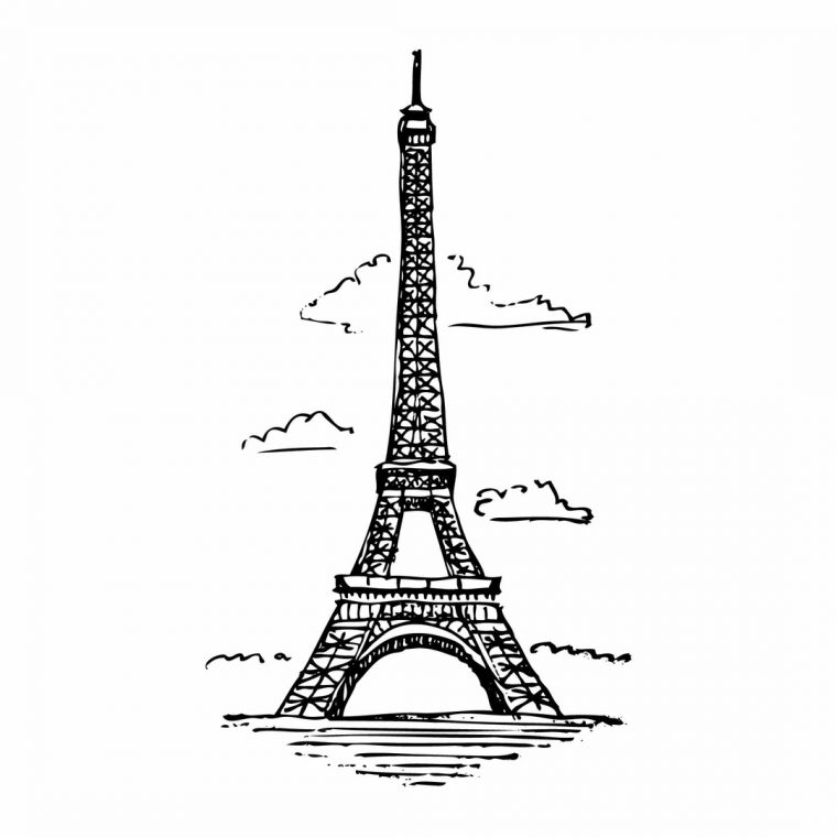 Dessins Tour Eiffel  Dessins Et Coloriages: Page De Coloriage Grand serapportantà La Tour Eiffel A Colorier