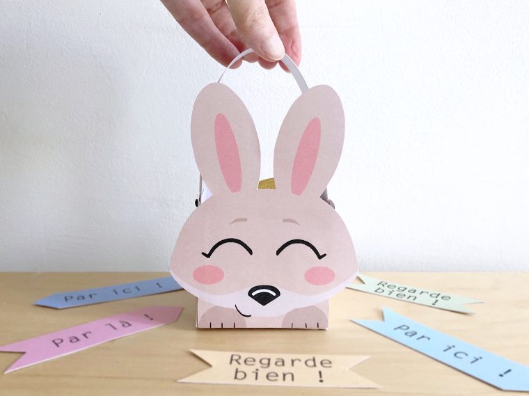 [Diy] Spécial Pâques – Un Panier "Lapin" Pour Récupérer Tous Les Œufs encequiconcerne Comment Dessiner Un Lapin De Paques