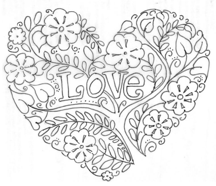 Diy : Un Coloriage Plein D'Amour Pour La Saint-Valentin – Alice tout Coloriage D Amour