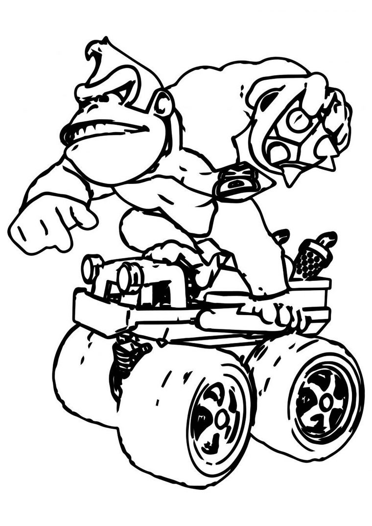 Donkey Kong – Coloriage Super Mario – Coloriages Pour Enfants destiné Mario Bros Dessin