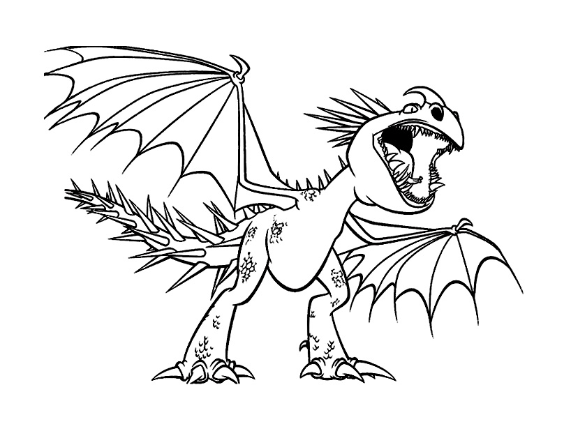 Dragons Dreamworks 4 - Coloriage Dragons - Coloriages Pour Enfants tout Dragon A Colorier 