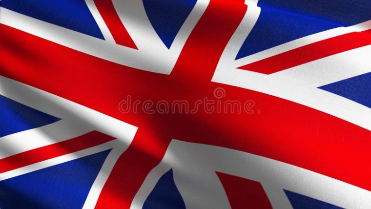 Drapeau National De L'Angleterre Soufflant Dans Le Vent D'Isolement concernant Couleur Du Drapeau De L Angleterre