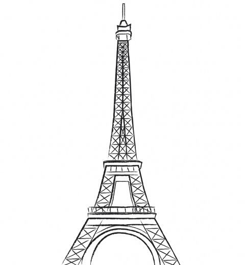 Eiffel  Tour Eiffel Dessin, Coloriage Tour Eiffel, Coloriage Paris encequiconcerne Coloriage De La Tour Eiffel À Imprimer 