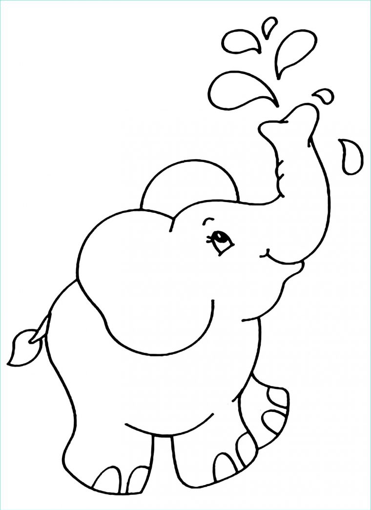 Éléphant À Colorier Unique Image Coloriage D Éléphant À Telecharger serapportantà Éléphant À Colorier