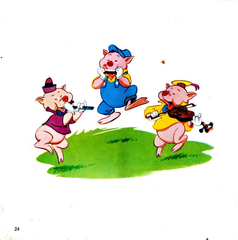 En-Broc: Llp-303 F : Les Trois Petits Cochons, Disneyland Records destiné Les Trois Petit Cochon Histoire