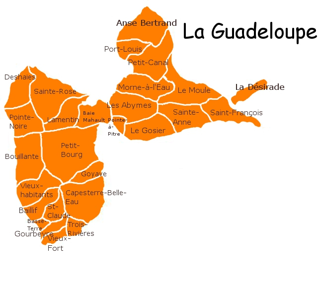 Encore Un Mois De Passé : Octore 2014  Les Caplier En Guadeloupe concernant Dessin Carte Guadeloupe 