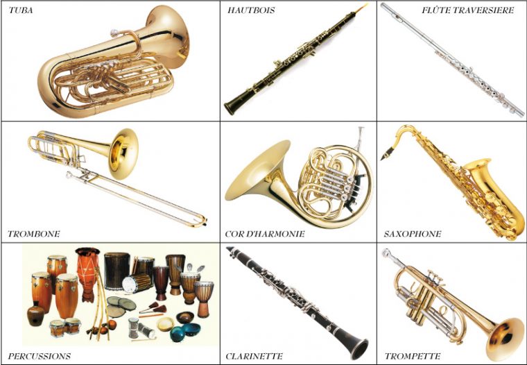 Enseignements, Instruments Et Orchestres  Ecole De Musique Coeur-De destiné Image D Instrument De Musique A Imprimer