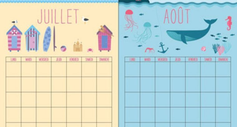 Épinglé Sur Calendrier avec Calendrier Enfant A Imprimer