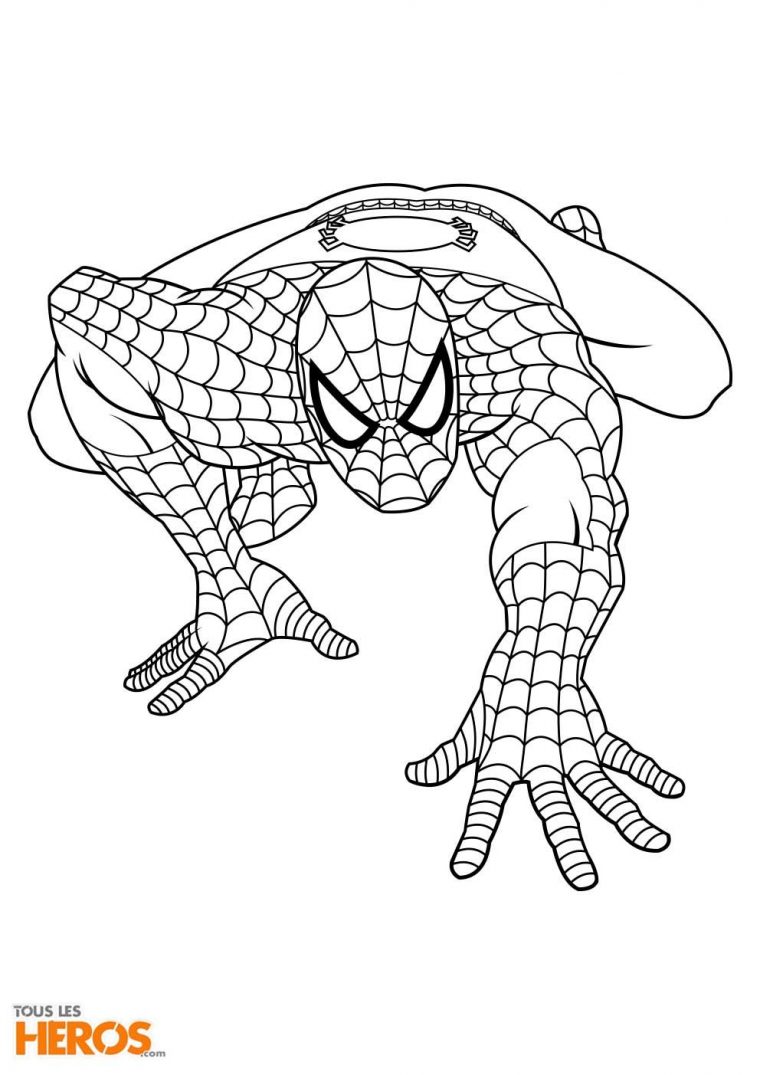 Épinglé Sur Coloring! encequiconcerne Dessin De Spiderman