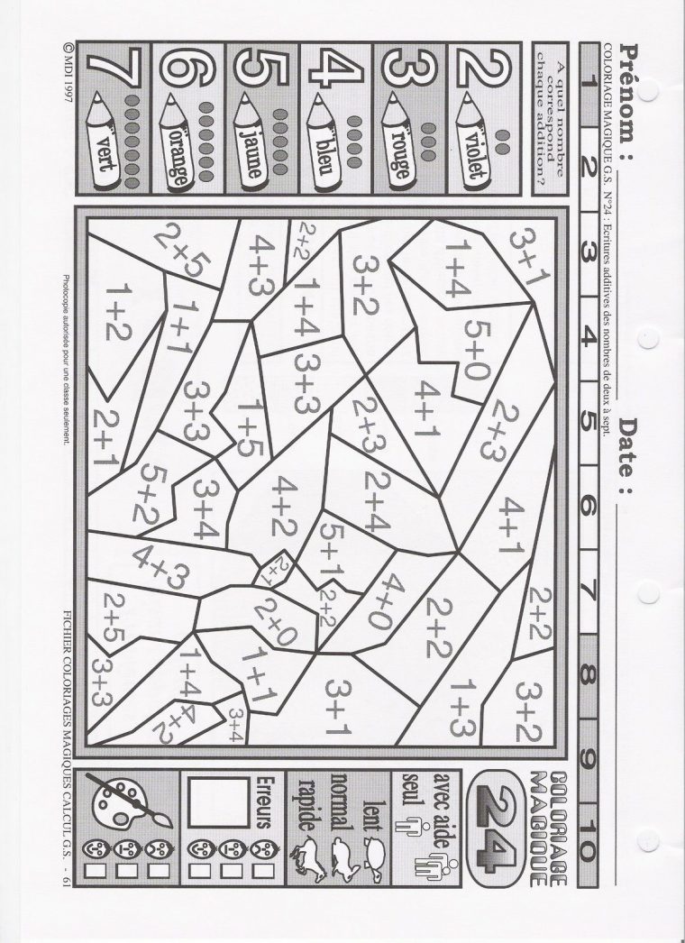 Épinglé Sur Cp Plan De Travail dedans Coloriage Maths