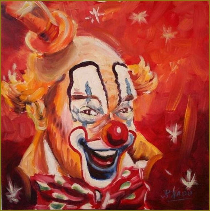 Épinglé Sur Peinture À L&amp;#039;Huile destiné Dessin De Clown Facile 