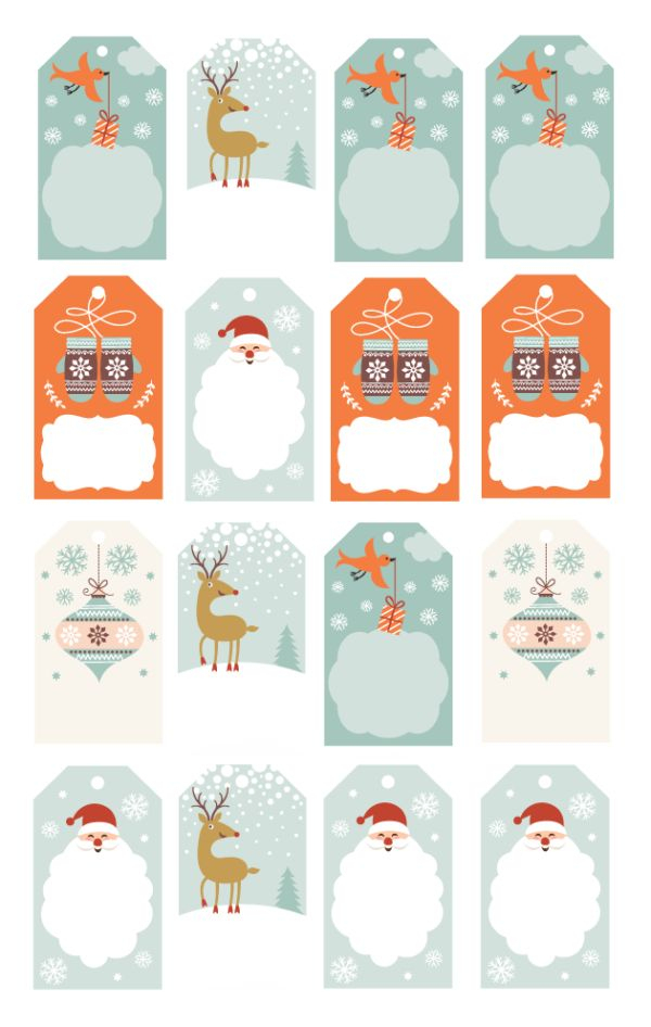 Etiquettes À Imprimer Pour Cadeaux De Noël À Offrir -  Etiquettes Noel pour Images Gratuites À Imprimer 
