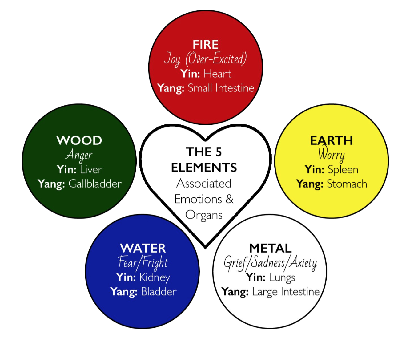 Exclusive: Tcm: The Five Elements Theory - How The 5 Organs Help Each concernant 5 E Element 