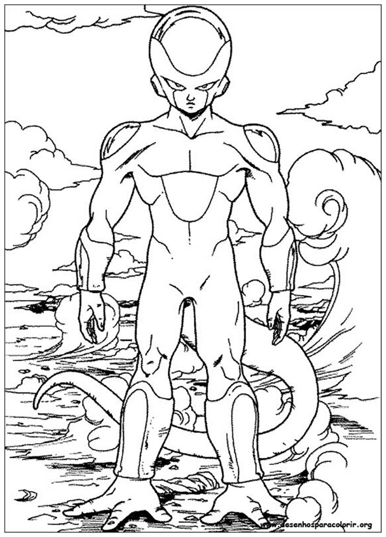 Facile Dragon Ball Freezer Forme Finale – Coloriage Dragon Ball Z destiné Dessin A Imprimer Dragon Ball Z