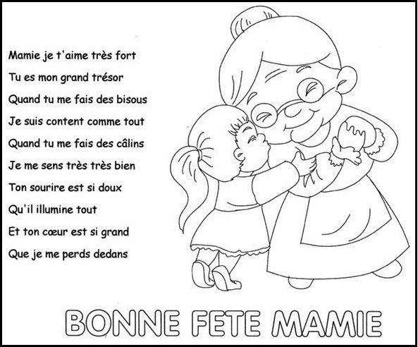 Fete Des Meres - Page 2  Fete Des Mamies, Fête Des Grands-Parents à Dessin Fete Des Grand Meres