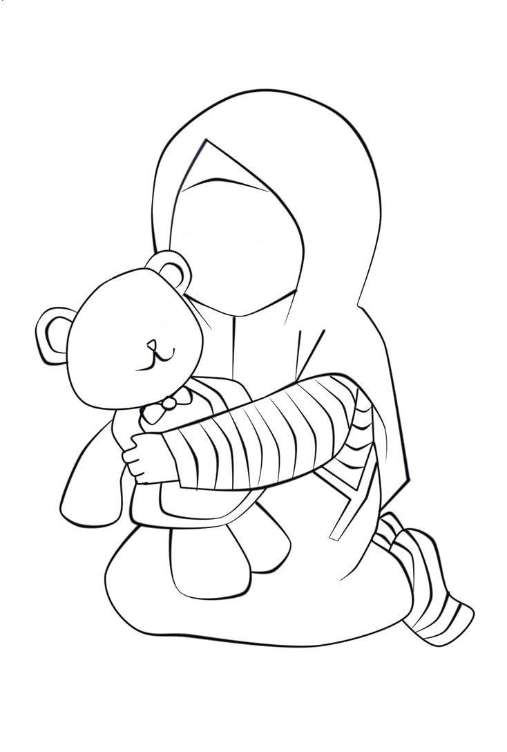 Fille-Hijab  Coloriage, Coloriage Enfant, Ramadan Pour Les Enfants à Dessin Pour Les Filles 