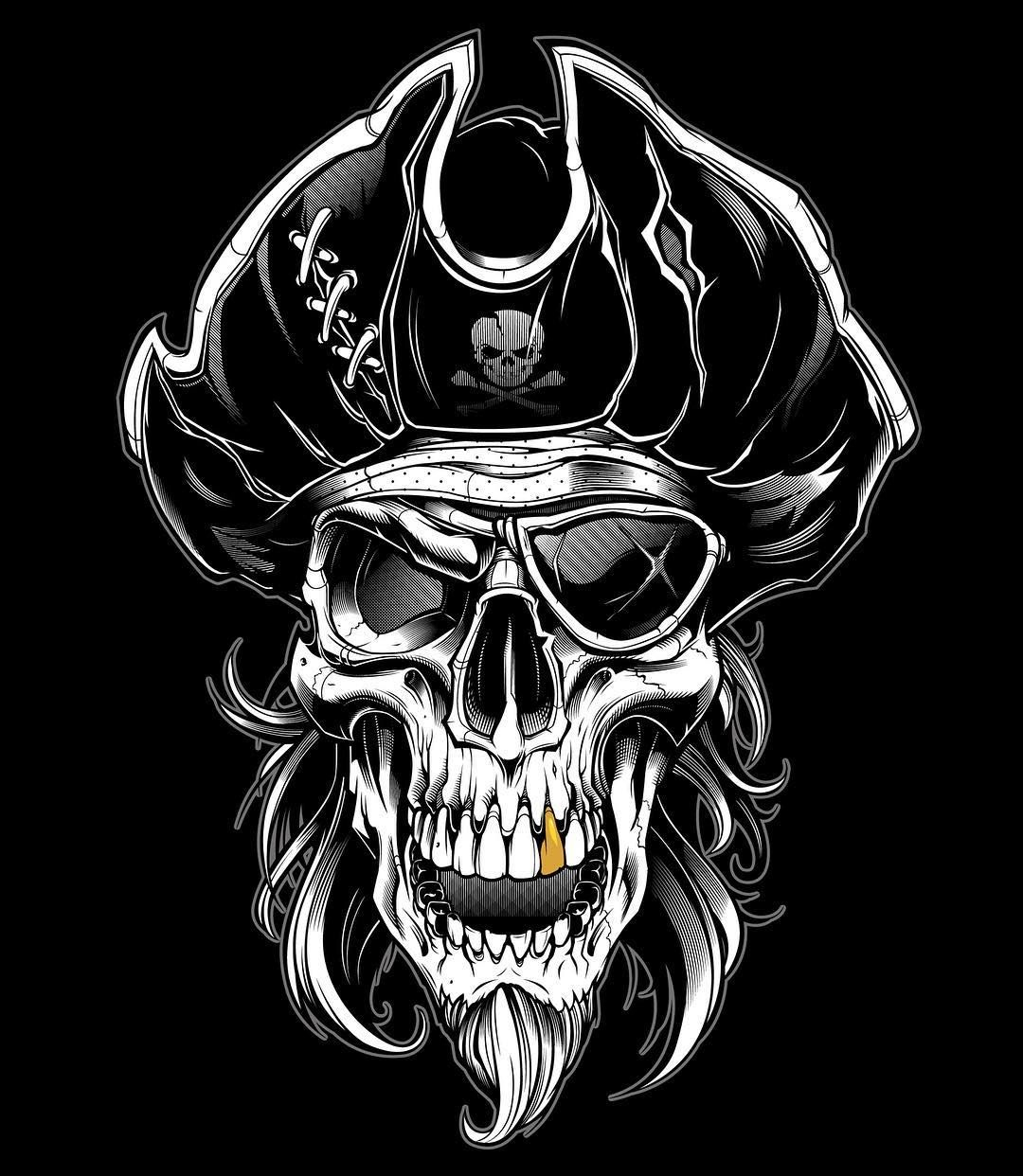 Finished Shed Piece. #Sweyda #Vector #Illustration #Pirate #Skull # à Tete De Pirate Dessin 