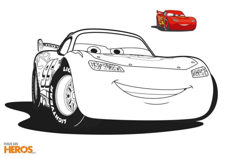 Flash Mcqueen À Colorier  Train Coloring Pages, Cars Coloring Pages avec Dessins Cars À Colorier