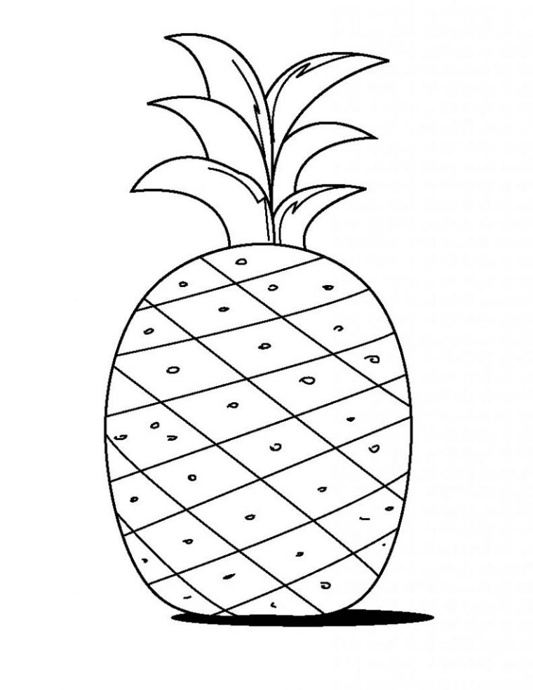 Free Printable Pineapple Coloring Pages For Kids serapportantà Ananas Coloriage