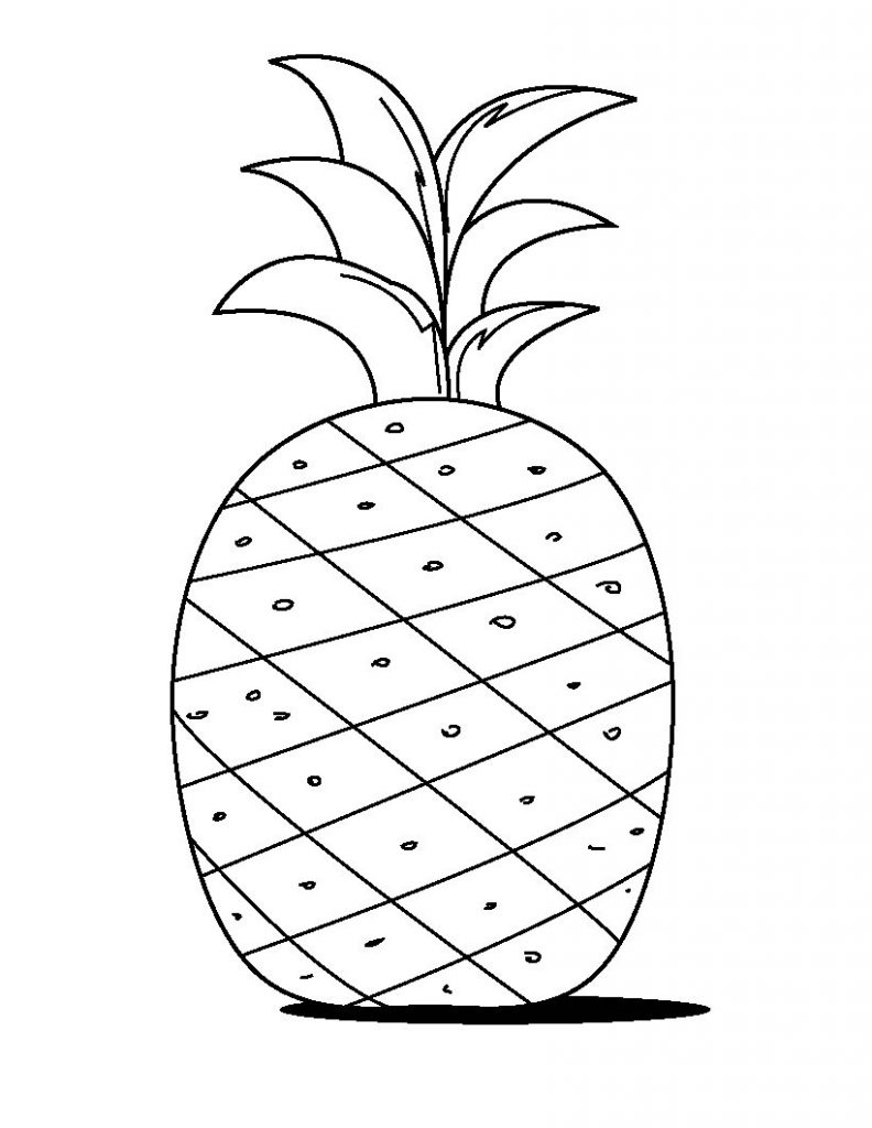 Free Printable Pineapple Coloring Pages For Kids serapportantà Ananas Coloriage 