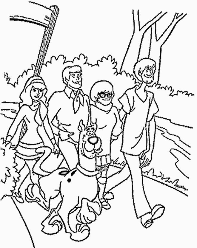 Free Printable Scooby Doo Coloring Pages intérieur Scoubidou Coloriage 