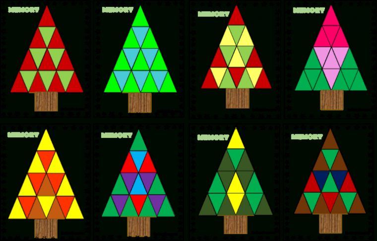 Geometrie De Noël : Ma Forêt Géométrique • Recreatisse  Noel, Cartes pour Carte De Noel Cp