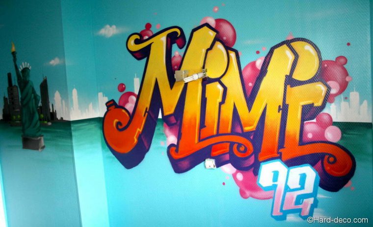 Graffiti Mimi À New York  Hard Deco destiné Graffiti Prenom Gratuit