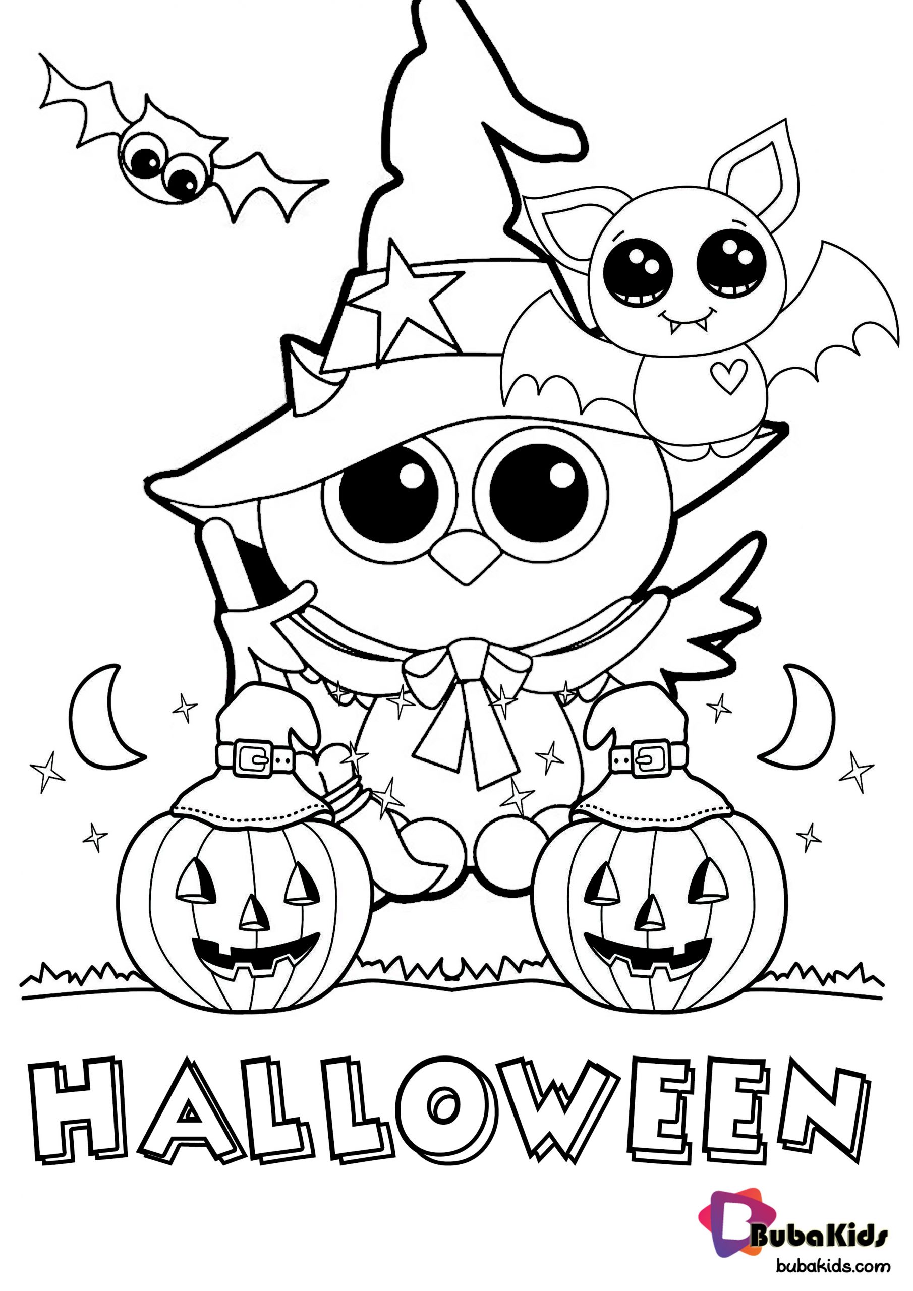 Halloween Coloring Pages Printable Free - Bubakids destiné Images Halloween Imprimer 