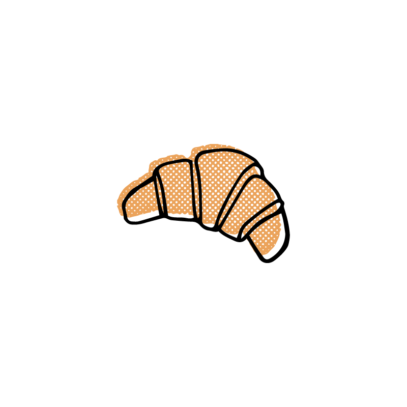 Hand Drawn French Patisserie  How To Draw Hands, Hand Drawn Vector concernant Dessin Croissant