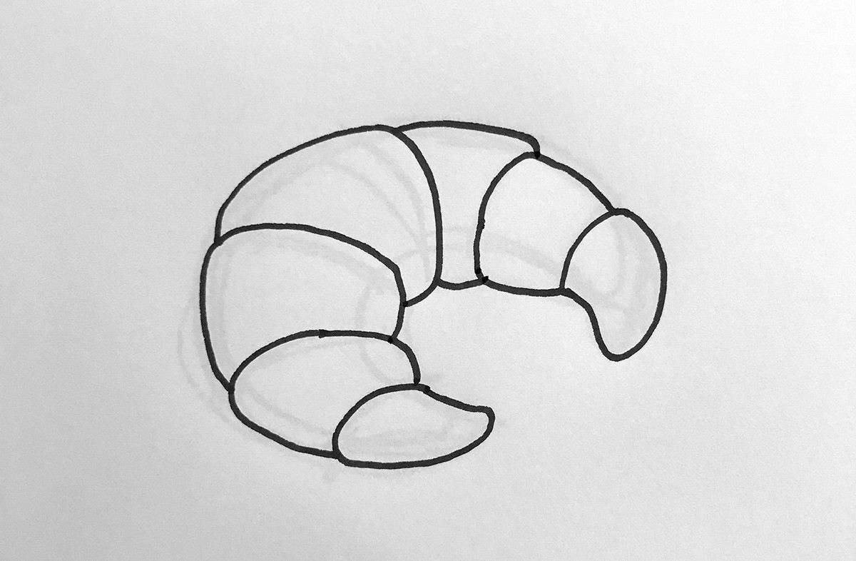 How To Draw A Croissant When You Can&amp;#039;T Really Draw A Croissant. tout Dessin Croissant 