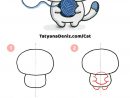 How To Draw Kawaii Cat (Step-By-Step Drawing Tutorial)  Kawaii Cat intérieur Chat Dessin Simple
