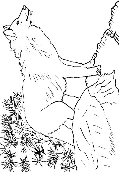 Http:scoloriagesanimauxcoloriages,Loups.html  Coloriage concernant Mes Coloriages.com 