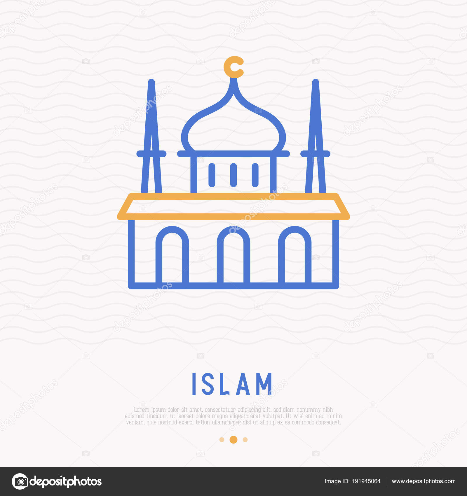 Illustration Vectorielle De La Célèbre Icône De La Mosquée — Image dedans Mosquée Dessin 