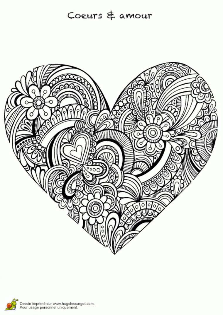 Image De Coeur: Coeur Pour Maman A Imprimer destiné Coloriage De Coeur